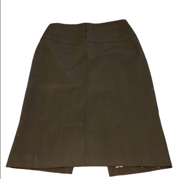 EXPRESS DESIGN STUDIO Leopard Print Lined Black Pencil Skirt Sz 8 - Picture 1 of 10